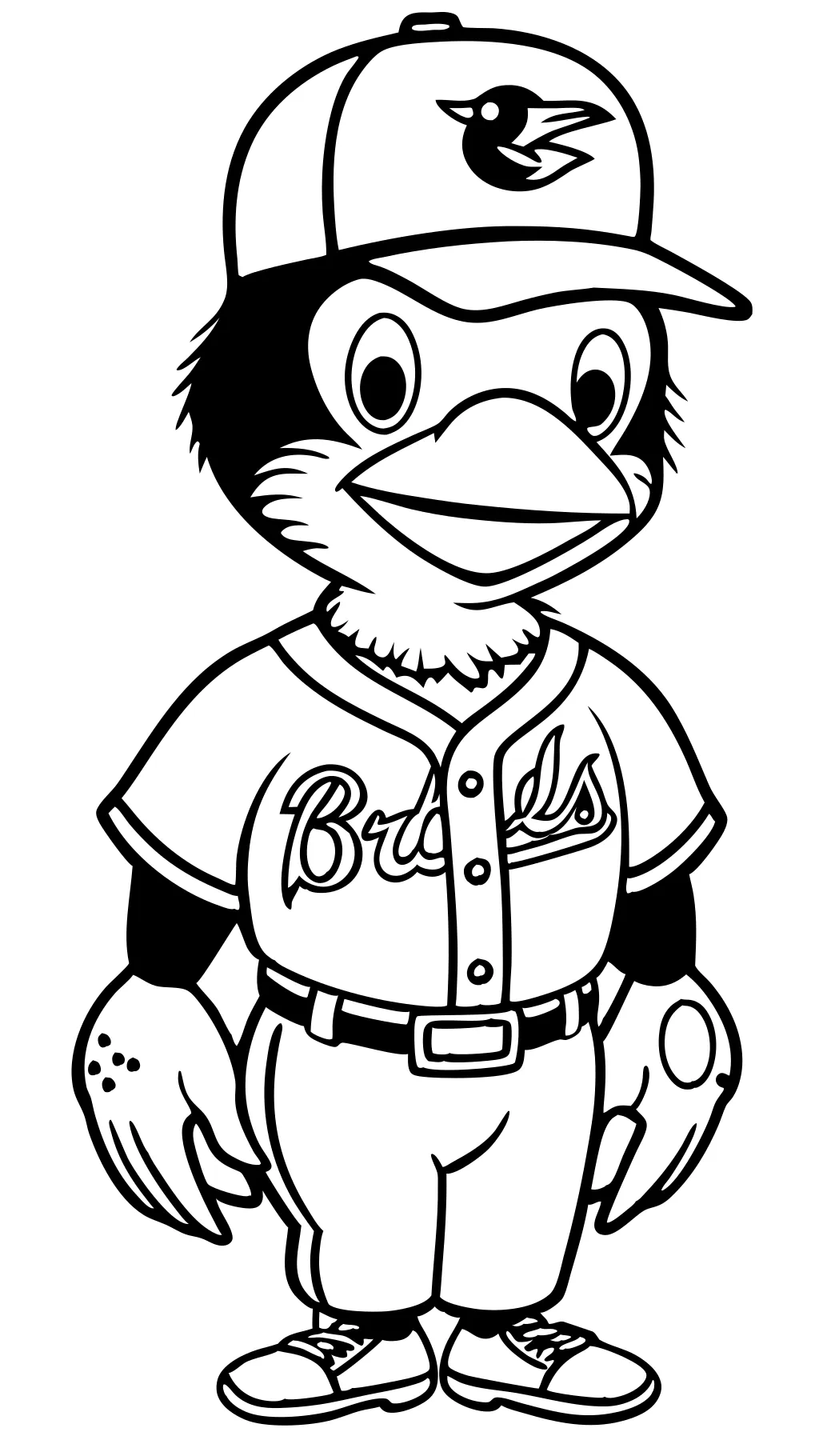 baltimore orioles coloring pages